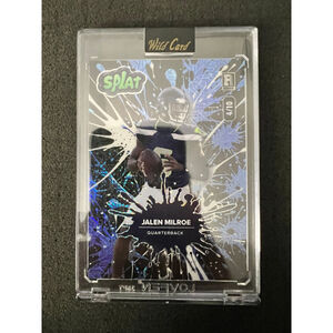 Jalen Milroe - 2025 Wildcard Splat - Blue Mojo #4/10